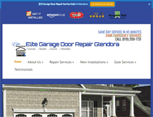 Tablet Screenshot of garagedoorrepairglendora.info